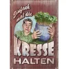 Nostalgic-Art Blechschild Kresse halten 20 cm x 30 cm