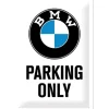 Nostalgic-Art Blechschild BMW - Parking Only White 20 cm x 30 cm