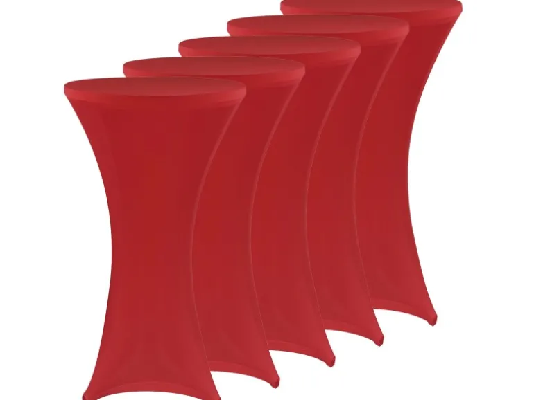 NYVI Stehtischhusse 5er 70-75 x 110-120 cm Rot