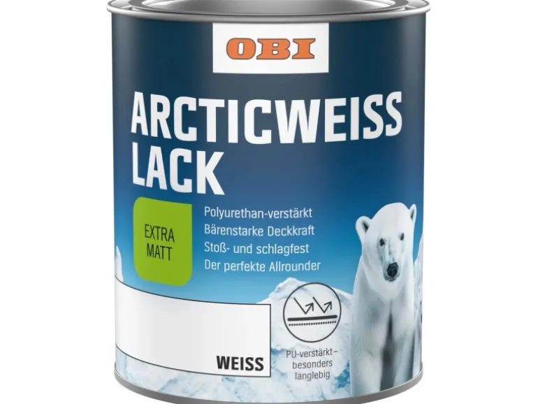 OBI Arctic Weißlack extramatt 375 ml