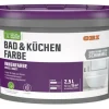 OBI Bad & Küchenfarbe Konservierungsmittelfrei Weiß-Matt 2,5 l