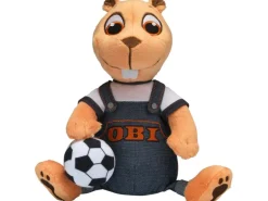 OBI Biber Plüschtier mit Fußball