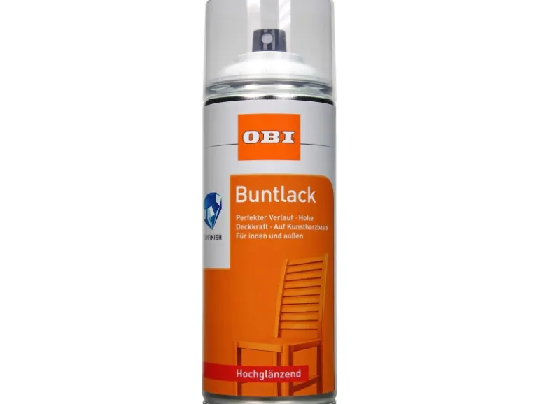 OBI Buntlack Spray LH Altweiß hochglänzend 400 ml