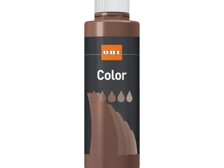 OBI Color Voll- und Abtönfarbe Dunkelbraun matt 500 ml