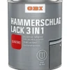 Obi Hammerschlaglack 3 in 1 Anthrazit glänzend 750 ml