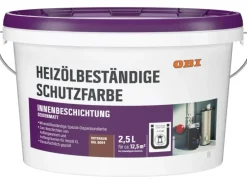 OBI Heizölbeständige Schutzfarbe Rotbraun seidenglänzend 2,5 l