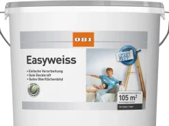 OBI Innen- Wandfarbe Easyweiss matt 15 l
