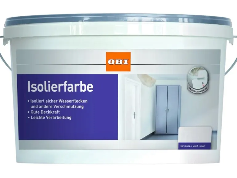 OBI Isolierfarbe Weiß matt 1 l