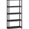 OBI Kunststoffregal M-90 Schwarz 182 cm x 90 cm x 40 cm