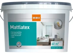 OBI Mattlatex Weiß matt 10 l