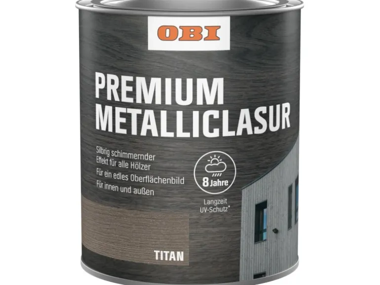 OBI Metallic Lasur Premiun Titan 750 ml