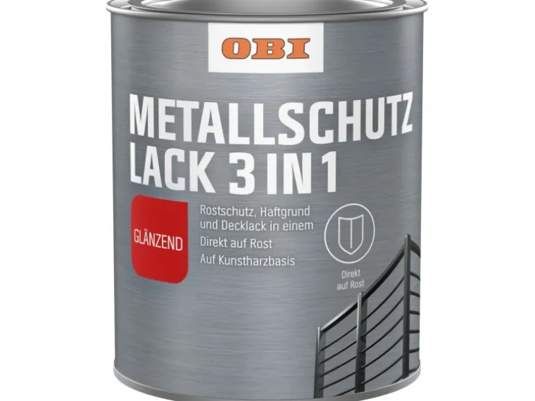 OBI Metallschutzlack 3in1 RAL 7016 Anthrazit glänzend 750 ml