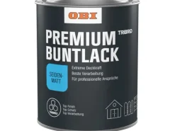 OBI Premium Buntlack Tribrid Schokobraun seidenmatt 125 ml