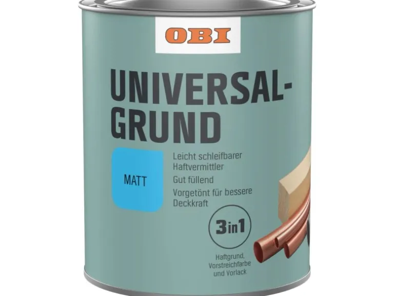 OBI Universalgrund Weiß matt 2 l