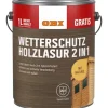 OBI Wetterschutz Holzlasur 2in1 Paisander 5 l