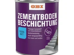 OBI Zementbodenbeschichtung RAL 7030 Steingrau seidenmatt 750 ml