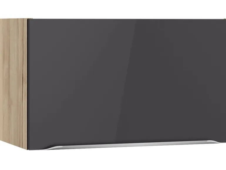 Optifit Küchen-Oberschrank Linus984 60cm x 35,2cm x 34,9cm Anthrazit-Wildeiche