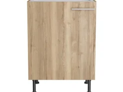 Optifit Küchen-Spülenunterschrank Erik290 60 cm x 87 cm x 58,4 cm Wildeiche