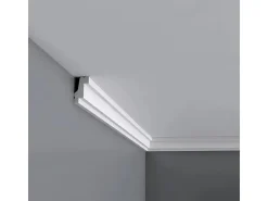 ORAC DECOR CB530 BASIXX Stuckprofil Zier-Eck-Wand-Decken-Leiste Dekor kantig 2 m 200 cm x 2,7 cm x 1,5 cm Weiß