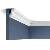 ORAC DECOR CB531 BASIXX Stuck Zierprofil Eck-Wand-Decken-Leiste Dekor kantig 2 m 200 cm x 4,8 cm x 2,6 cm Weiß