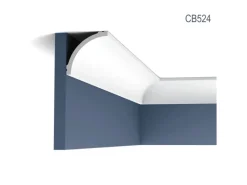 ORAC DECOR CB524N BASIXX Eckleiste Zierleiste Stuckleiste 2 m 200 cm x 9,0 cm x 9,0 cm Weiß