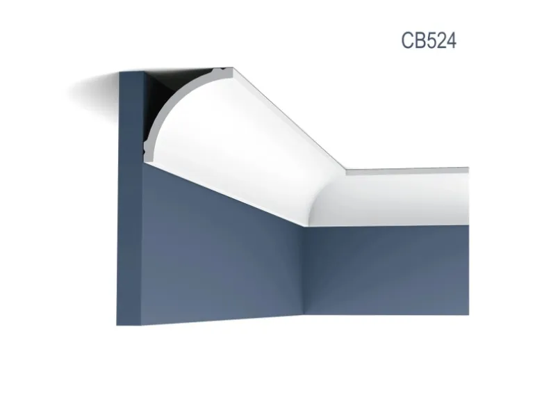 ORAC DECOR CB524N BASIXX Eckleiste Zierleiste Stuckleiste 2 m 200 cm x 9,0 cm x 9,0 cm Weiß