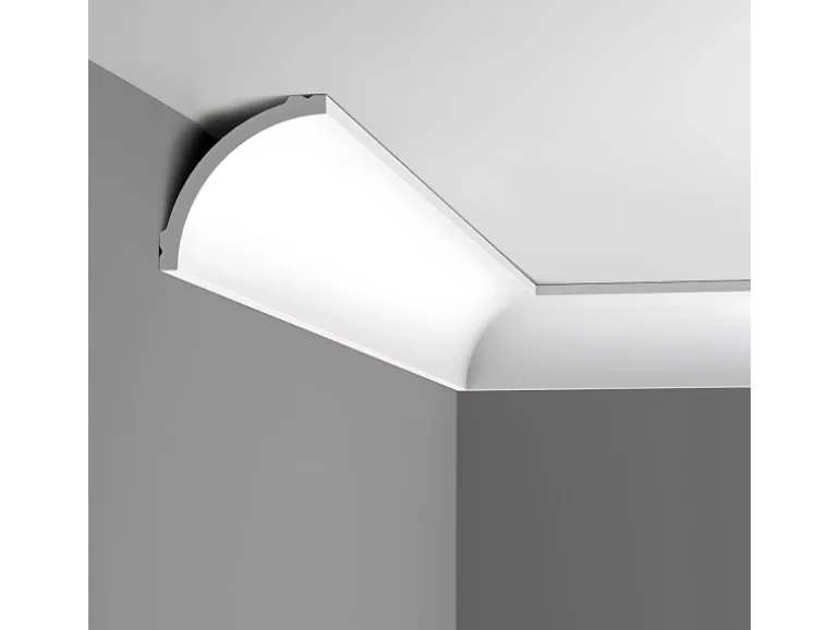 ORAC DECOR CB524N BASIXX Eckleiste Zierleiste Stuckleiste 2 m 200 cm x 9,0 cm x 9,0 cm Weiß