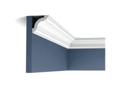 ORAC DECOR CX124 AXXENT Stuck Eckleiste Wand-Decken-Leiste Profil Zierelement 2m 200 cm x 4,9 cm x 4,9 cm Weiß