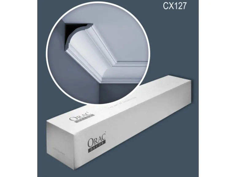 ORAC DECOR CX127 AXXENT Zierleisten 1 Karton Set 14 Stuckleisten 28 m Weiß
