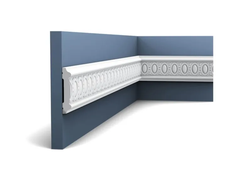 ORAC DECOR P7030 LUXXUS Profilleiste Zierleiste, 200 cm x 8,5 cm x 1,7 cm Weiß