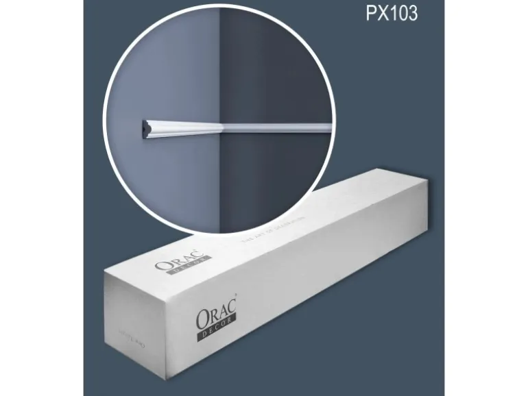 ORAC DECOR PX103 AXXENT Zierleisten 1 Karton Set 55 Wandleisten 110 m Weiß