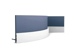 ORAC DECOR SX157F AXXENT SQUARE Flexible Sockelleiste Wandleiste Zierleiste 2 m 200 cm x 1,3 cm x 6,6 cm Weiß