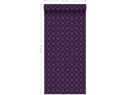 Origin Wallcoverings Tapete Grafisches Muster Lila 53 cm x 10,05 m 345736