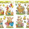Ostern-Fensterbild mit Glitter 2-fach sortiert Bunt