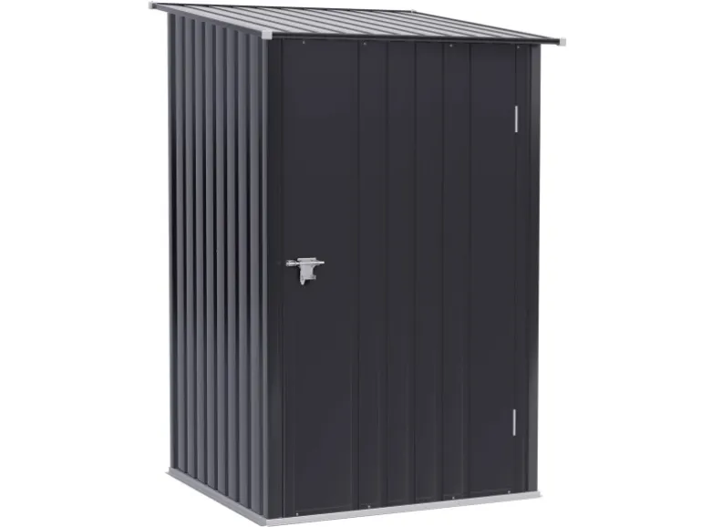 Outsunny Gerätehaus 0,92 m² mit Pultdach Abschließbar 100 x 103 x 160 cm