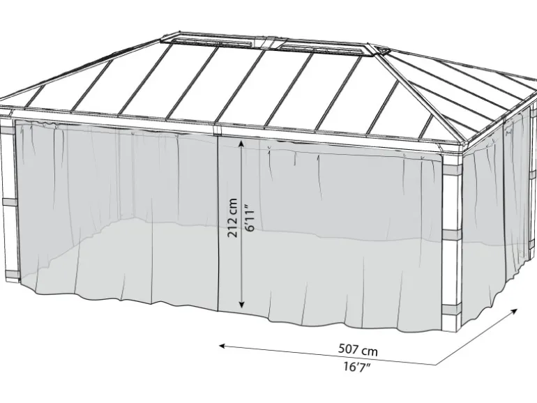 Palram - Canopia Insektenschutz für Pavillon Dallas 6100