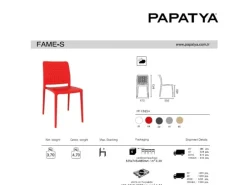 Papatya Stuhl Fame-S Rot 04