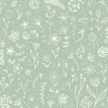 Papierservietten mit Blumen 16,5 cm x 16,5 cm 20 Stück Grün-Weiß FSC®