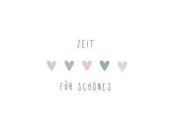 Papierservietten mit Herzen und Spruch 16,5 cm x 16,5 cm 20 Stück Pastell FSC®