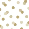 Papierservietten mit Punkten 16,5 cm x 16,5 cm 20 Stück Weiß-Gold FSC®
