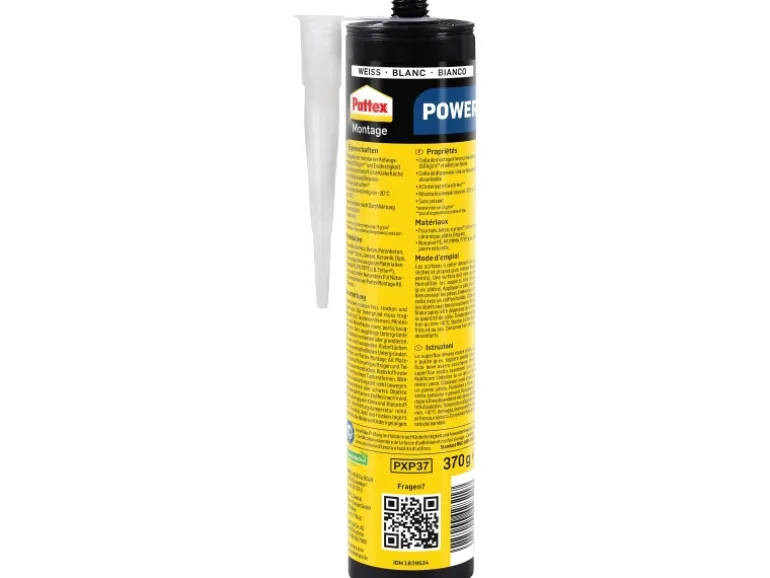 Pattex Baukleber Montagekleber Power Kartusche starke Anfangshaftung 370 g