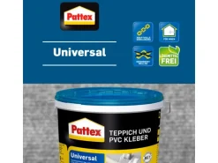 Pattex Teppichkleber Teppich und PVC Kleber Universal 4 kg Eimer