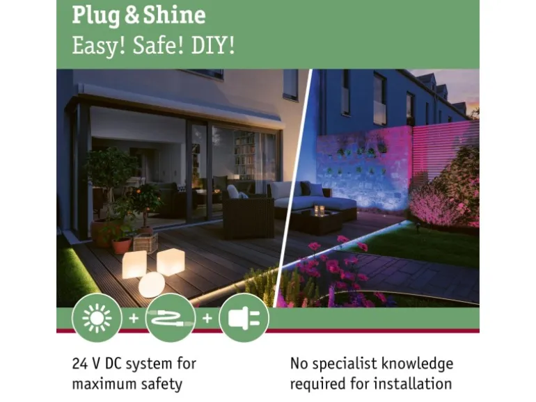 Paulmann Laterne Classic Plug & Shine Zigbee 3.0 IP44 RGBW+ 2 W Anthrazit