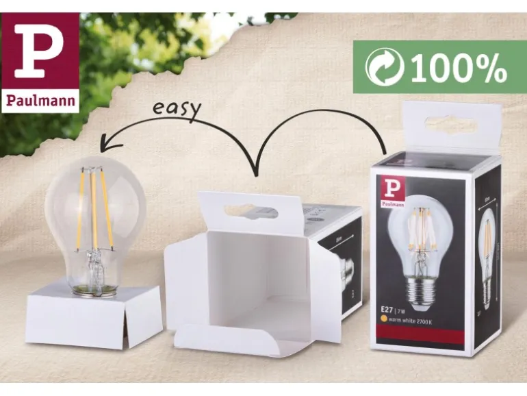 Paulmann LED-Kerze Filament Plug & Shine 24 V 2 W 3000 K Dimmbar Klar