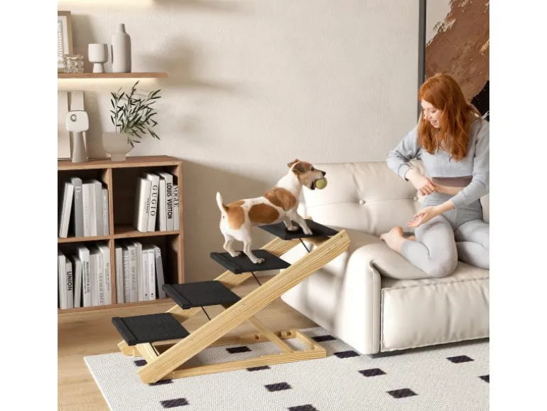 PawHut 2 in 1 Hundetreppe 4 Stufig