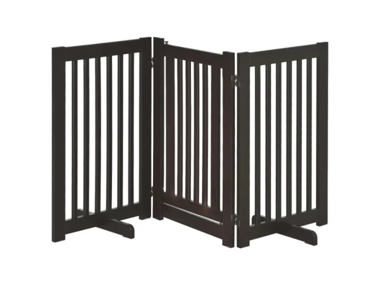 PawHut Absperrgitter Verstellbar Klappbar 155 x 1 5 x 76 cm