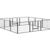 PawHut Freilaufgehege 60 cm Hoch mit Tür 12 Paneelen für Outdoor
