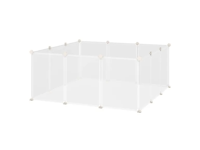 PawHut Freilaufgehege Laufgitter DIY Absperrgitter 105 x 105 x 45 cm