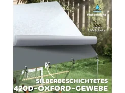 PawHut Hühnerstall Verzinkte Stahlrohre Stahlgitter 300L x 200B x 195H cm