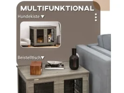 PawHut Hundebox mit Kissen 80 x 56 x 63cm
